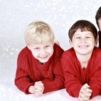 happy dad and child portrait